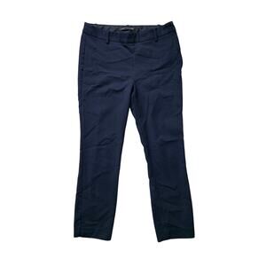 ZARA Cropped Chino Trouser Pants Women’s XS Navy Blue